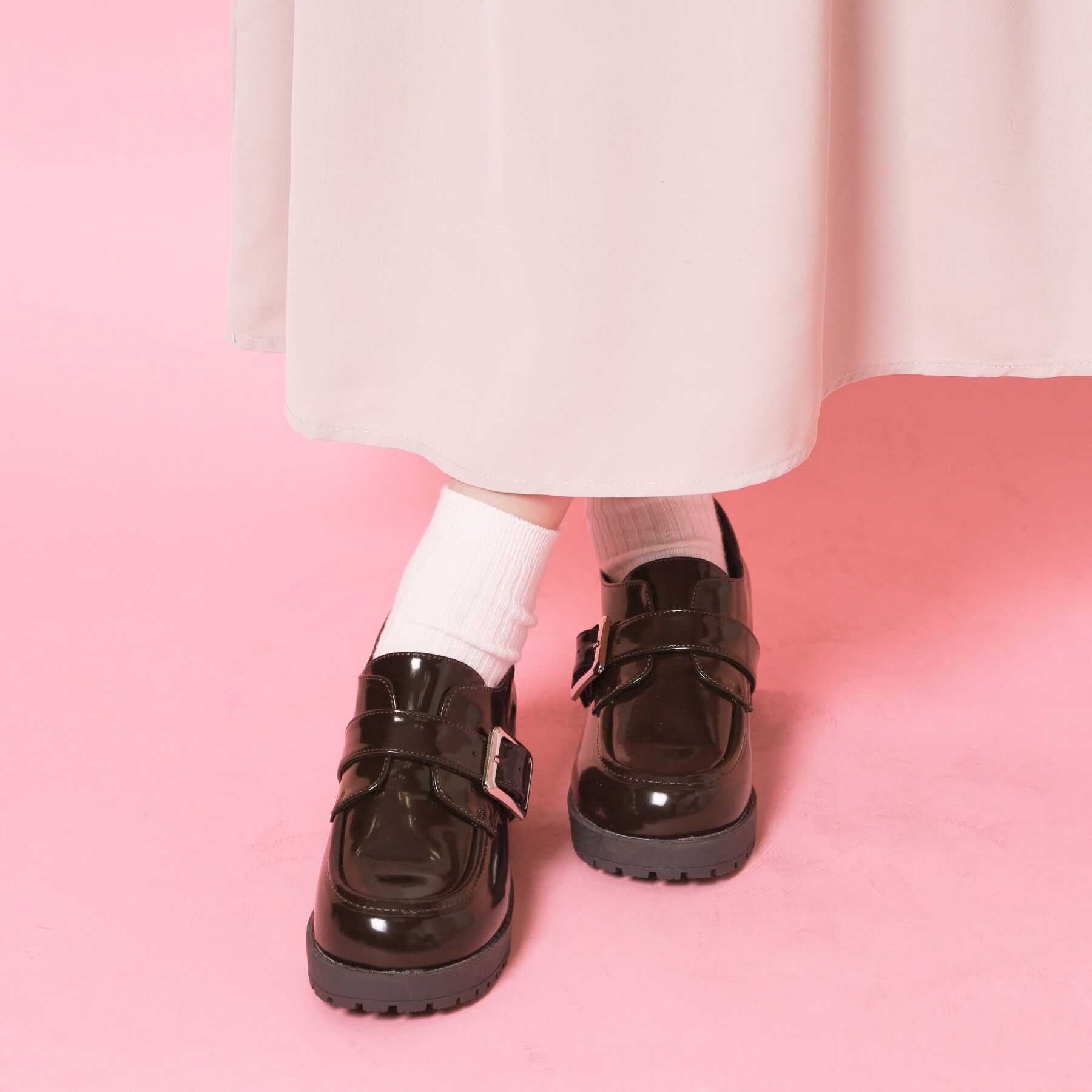 csT&P「ワンベルトバックルローファー」|パンプス|