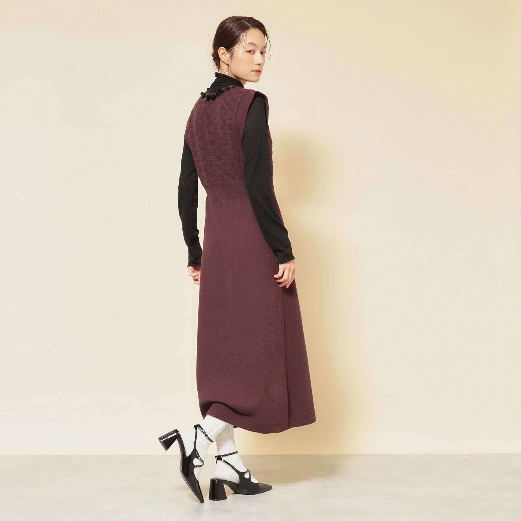 SunaUna「【COLLECTION LINE】スパンコール ニットワンピース」|ワンピース|