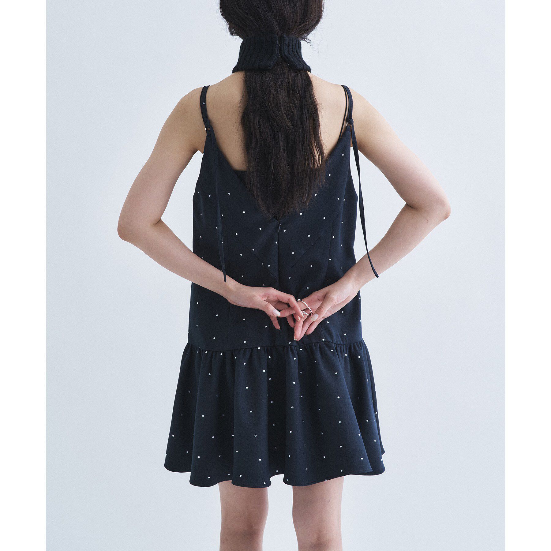 CODE A「silver dot tunic dress」|ワンピース|