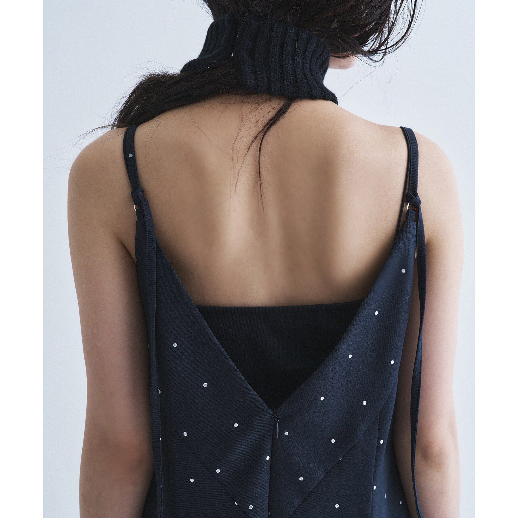 CODE A「silver dot tunic dress」|ワンピース|