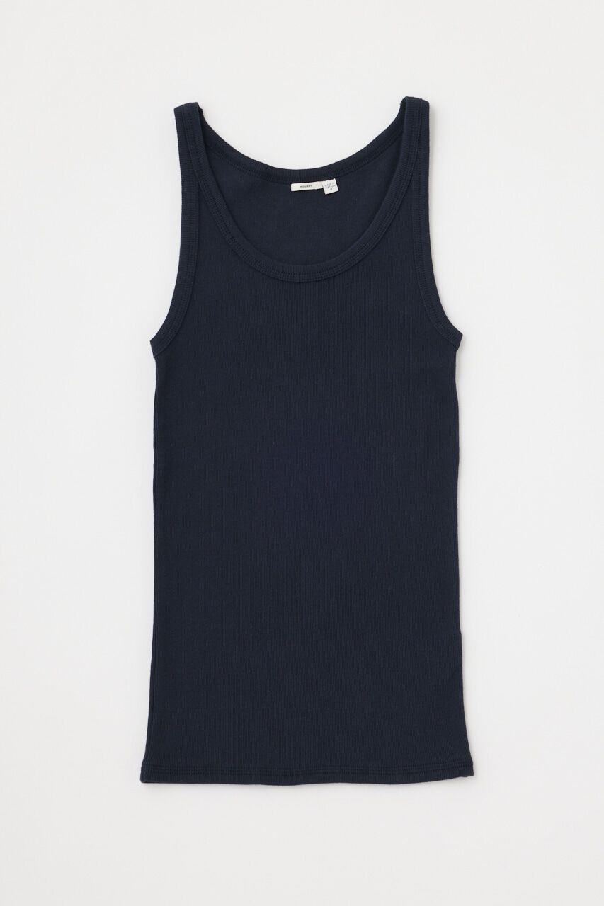 MOUSSY「BASIC RIB タンク」|タンクトップ|D/NVY3