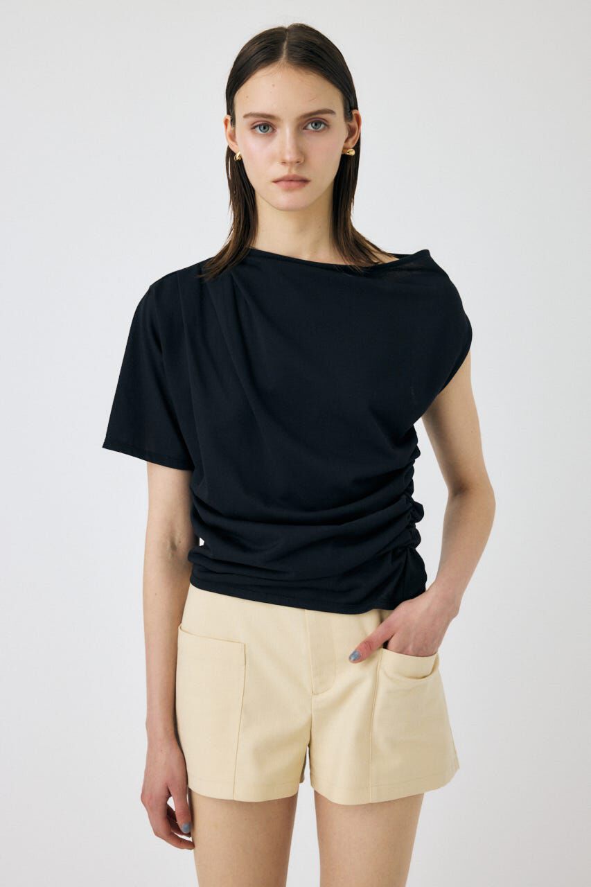 MOUSSY「ONE SHOULDER シアー TEE」|Tシャツ・カットソー|