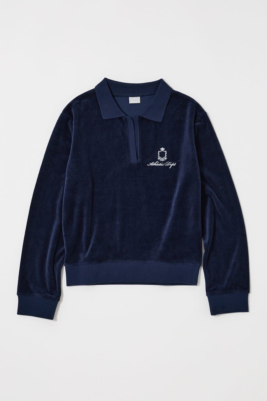 MOUSSY「VELOUR POLO ロングスリーブＴシャツ」|Tシャツ・カットソー|