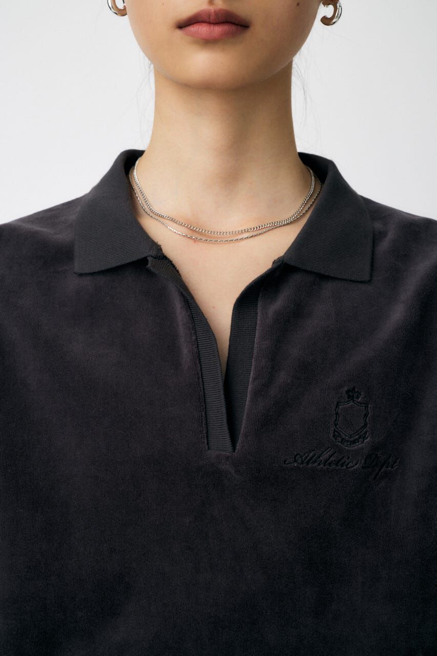 MOUSSY「VELOUR POLO ロングスリーブＴシャツ」|Tシャツ・カットソー|