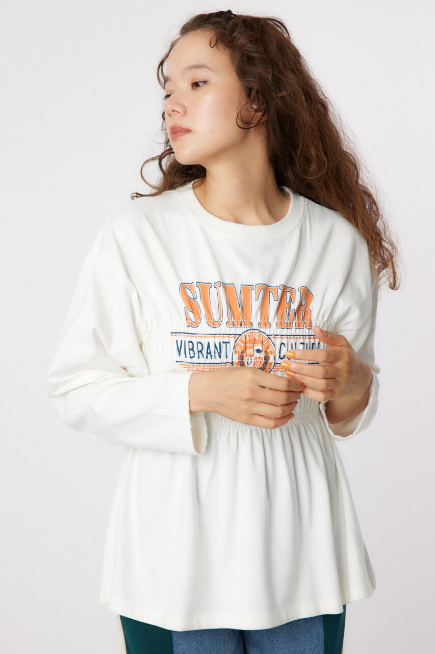 RODEO CROWNS「シャーリングプリントロングTシャツ」|Tシャツ・カットソー|