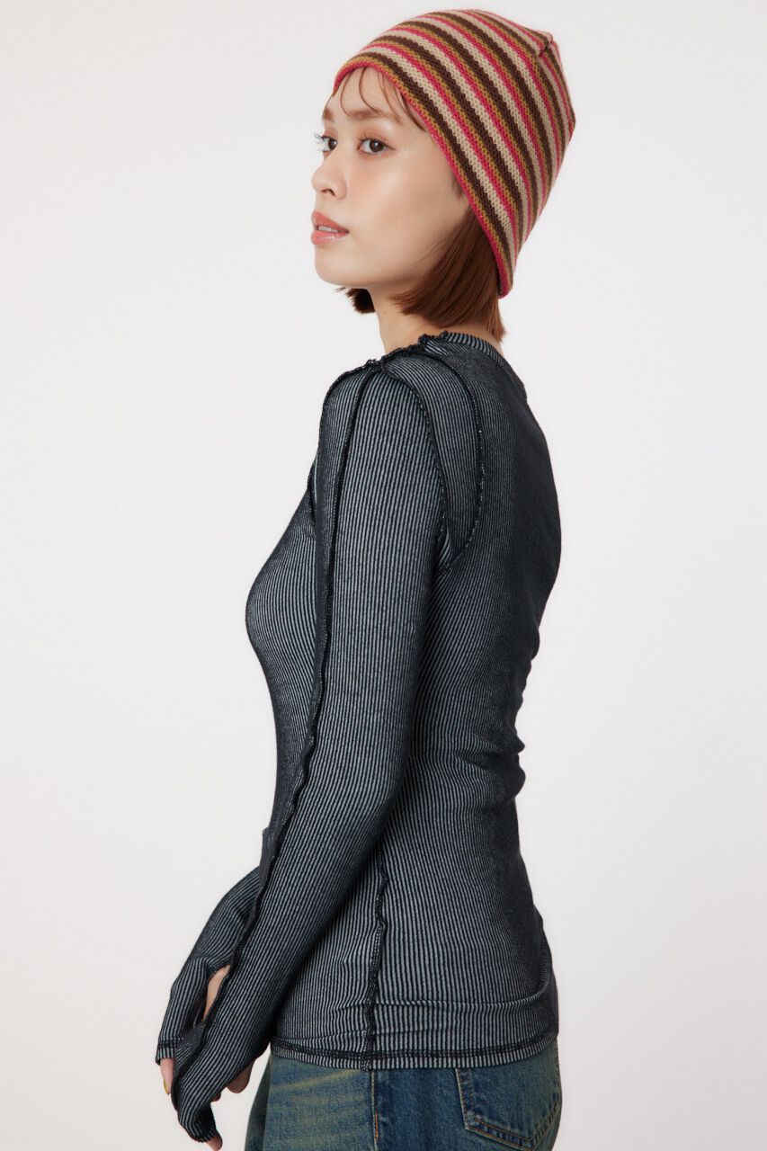 RODEO CROWNS「STITCH SLIM リブトップス」|Tシャツ・カットソー|