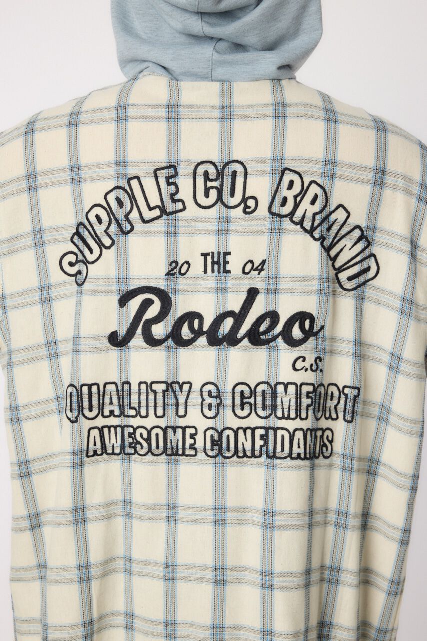 RODEO CROWNS「フーデッドチェックシャツ」|シャツ・ブラウス|