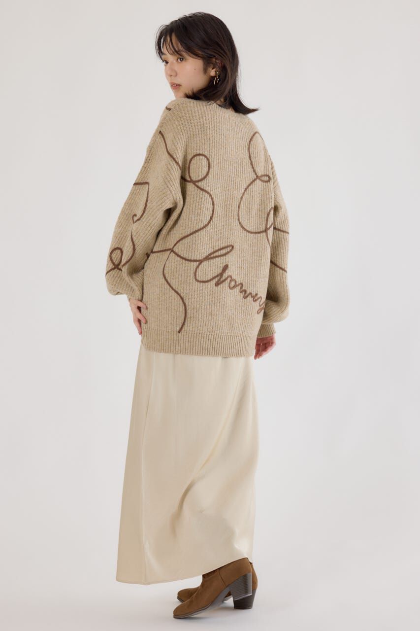 RODEO CROWNS「Embroideryラインロゴニットトップス」|ニット・セーター|