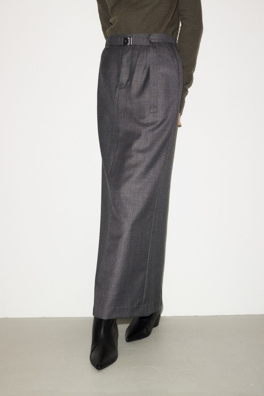 SLY「MANNISH BELTED I LINE ロングスカート」|スカート|