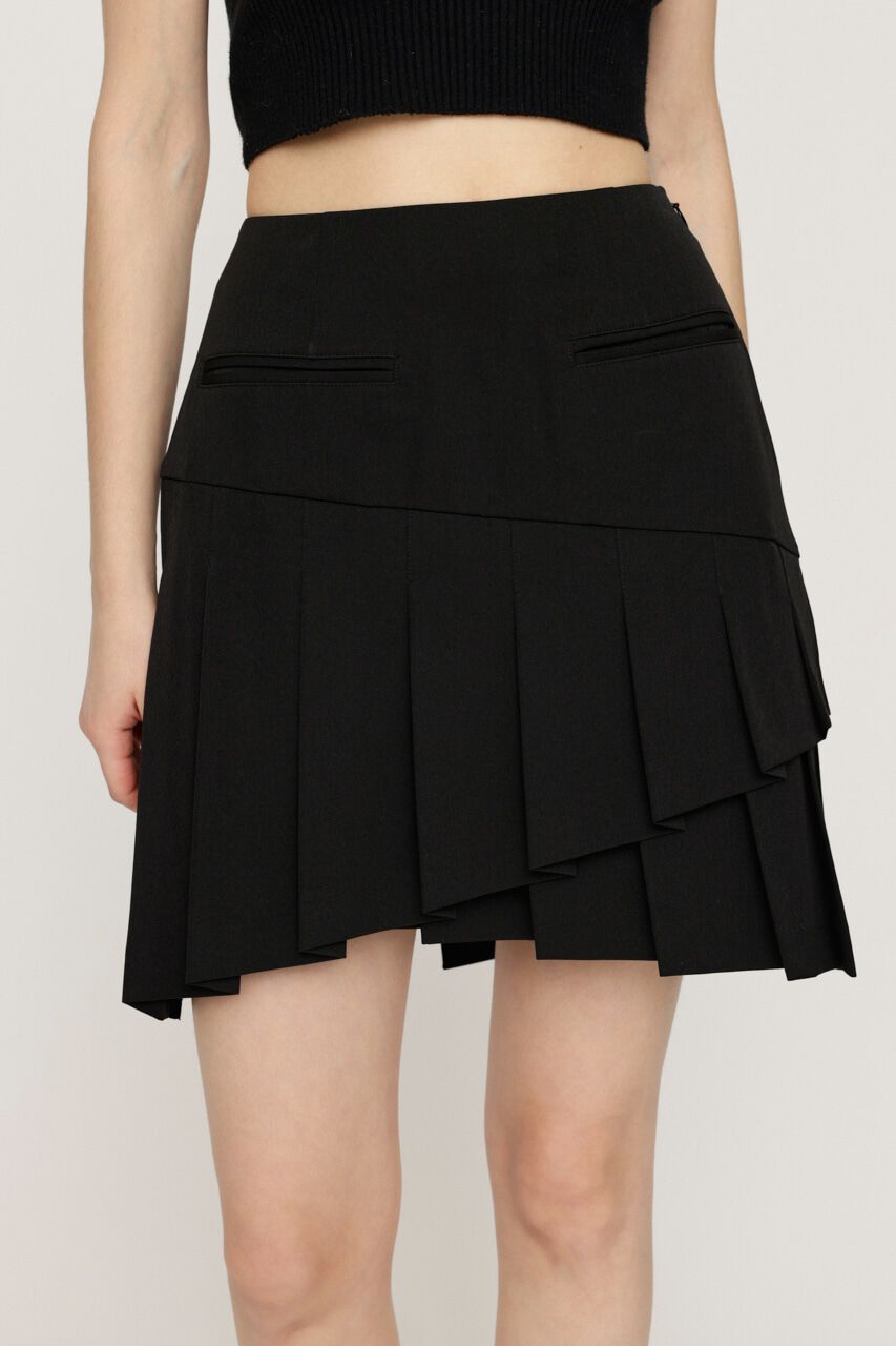 SLY「RANDOM HEM PLEATS ショートスカート」|スカート|