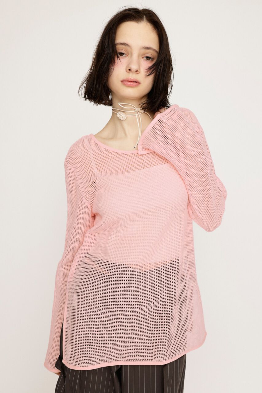 SLY「COTTON MESH 2WAY トップス」|シャツ・ブラウス|L/PNK1