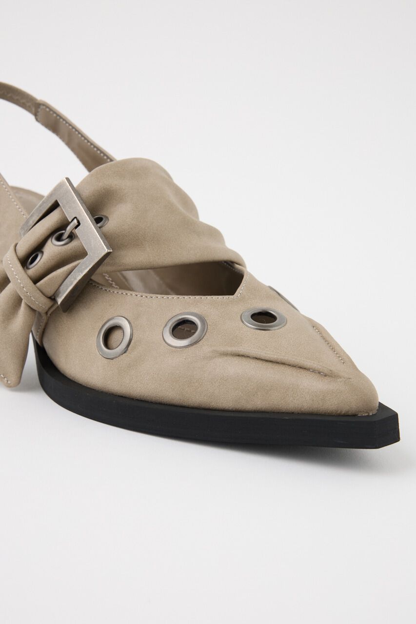 SLY「EYELET SLING パンプス」|パンプス|