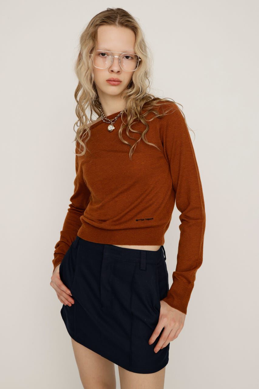 SLY「OFF SHOULDER 2WAY HG トップス」|ニット・セーター|