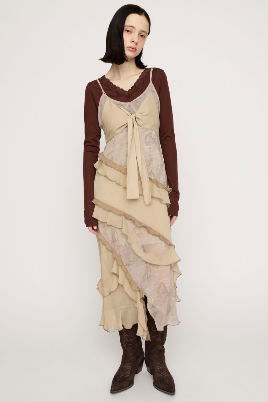 SLY「LACE DOCKING CUT トップス」|Tシャツ・カットソー|