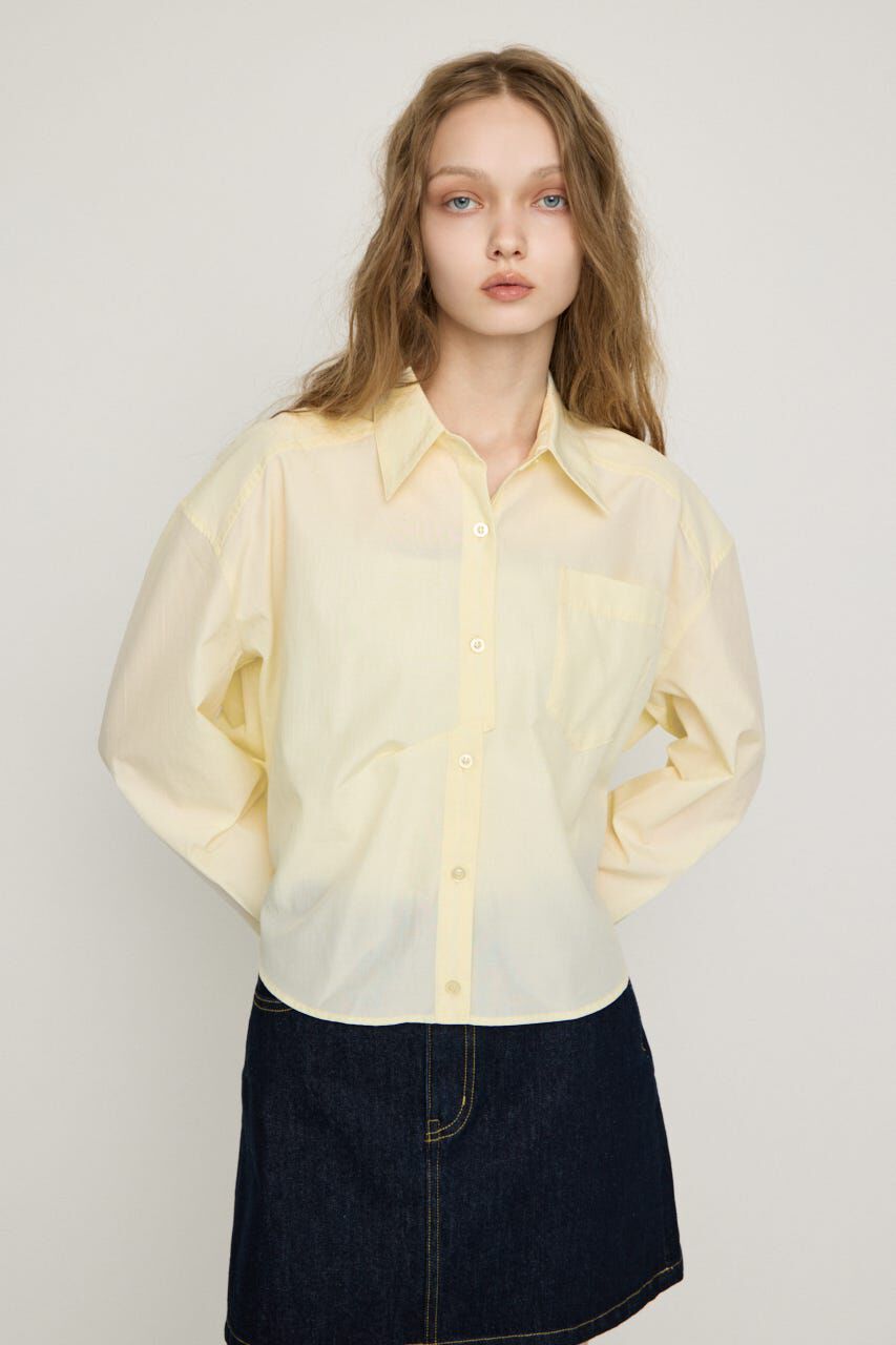 SLY「BACK DRAPE HEM シャツ」|シャツ・ブラウス|