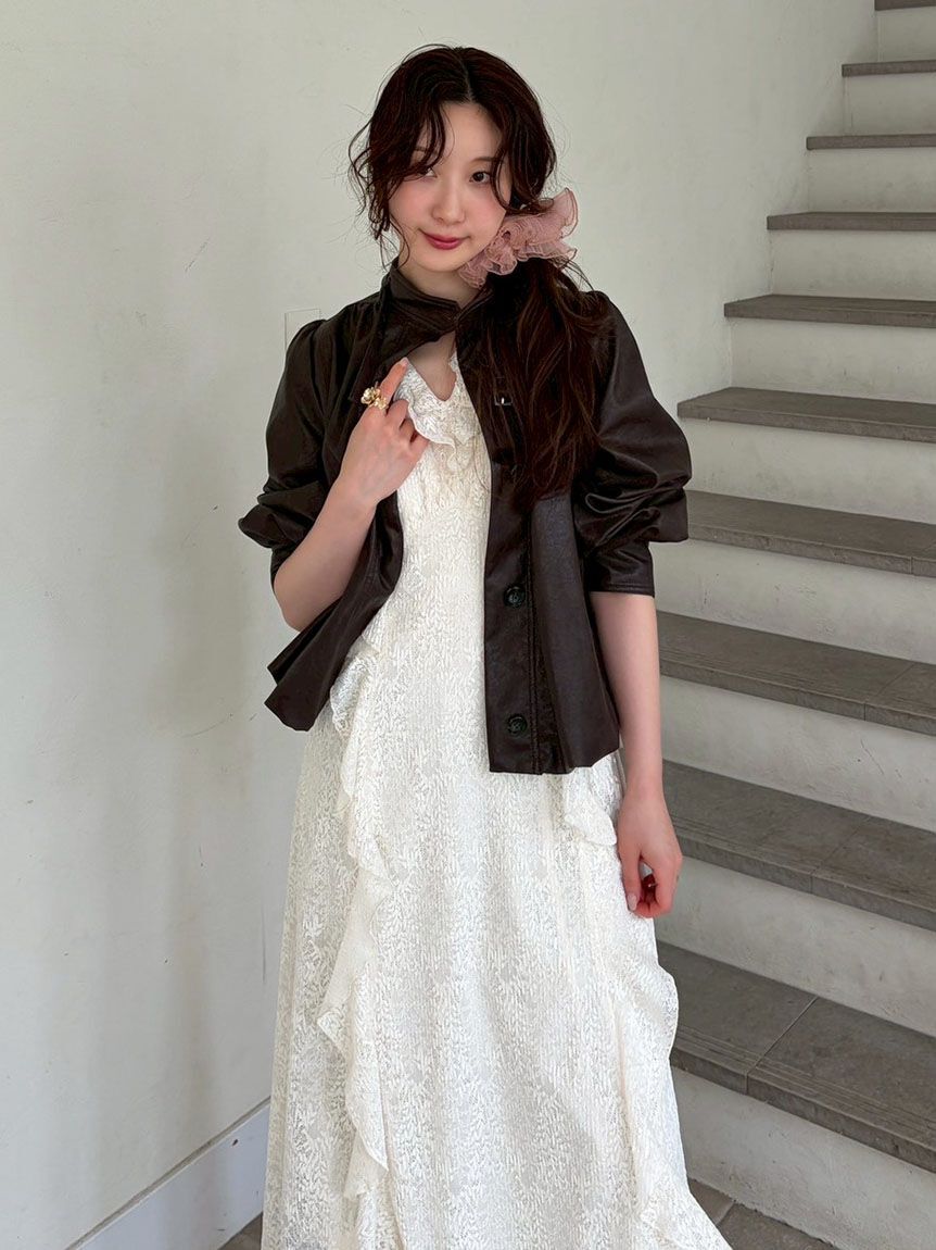 LILY BROWN「バリエーションプリーツシュシュ」|ヘアバンド|