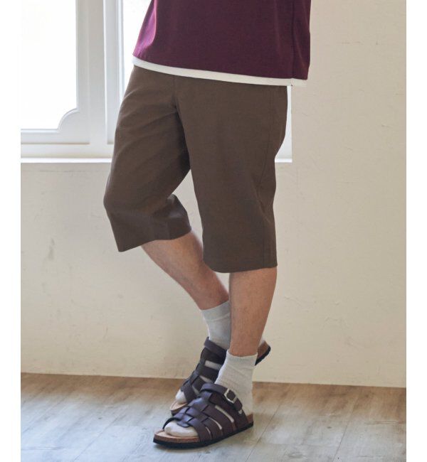 ikka「6.5分丈ドビーハーフパンツ」|その他|