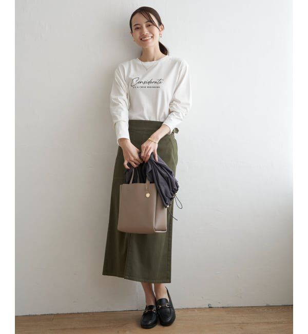 ikka「ロゴフォトプリントロンＴ」|Tシャツ・カットソー|
