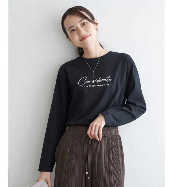 ikka「ロゴフォトプリントロンＴ」|Tシャツ・カットソー|