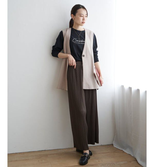 ikka「ロゴフォトプリントロンＴ」|Tシャツ・カットソー|