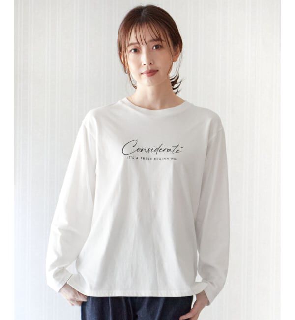 ikka「ロゴフォトプリントロンＴ」|Tシャツ・カットソー|
