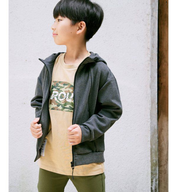 ikka kids「【親子おそろい】テックストレッチパーカー（120~160cm）」|Tシャツ・カットソー|