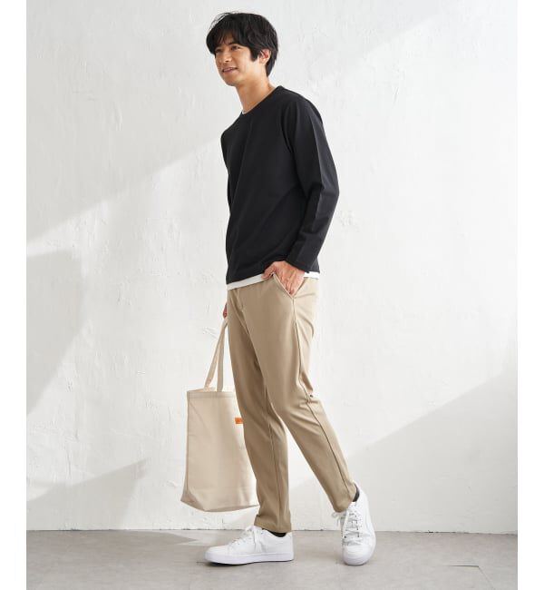 ikka「【雑誌MonoMax4月号掲載】速乾ピケレイヤードロンT「小泉孝太郎さん着用モデル」」|Tシャツ・カットソー|