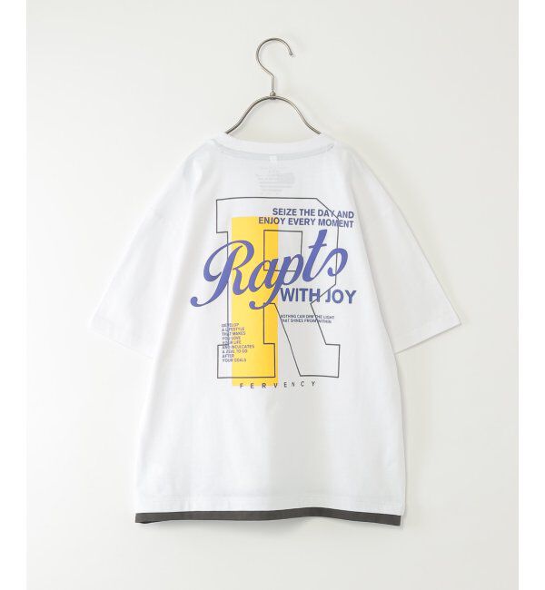 ikka kids「冷感裾レイヤードプリントTシャツ（120~160cm）」|Tシャツ・カットソー|