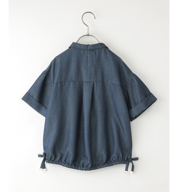 ikka kids「【親子コーデ】 裾シャーリングシャツ (110cm~160cm)」|シャツ・ブラウス|