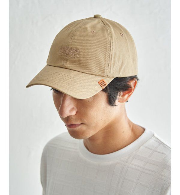 ikka「UNIVERSAL OVERALL ユニバーサルオーバーオール ツイルサイドネームキャップ」|その他|ベージュ