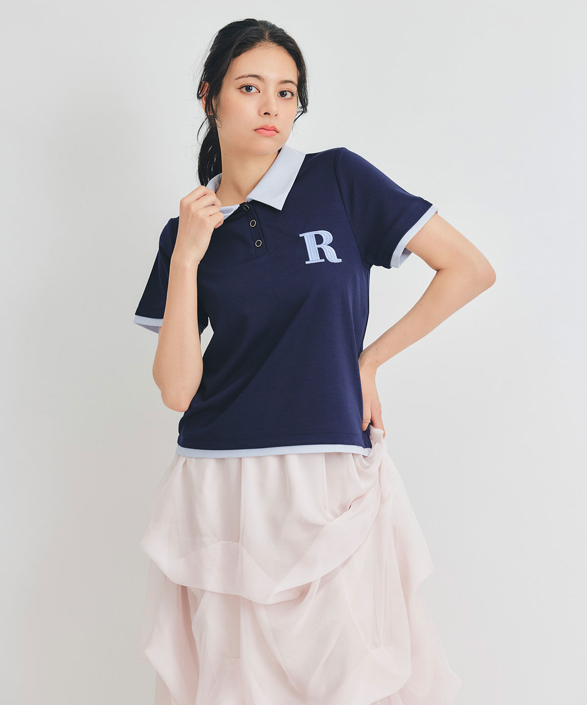 REDYAZEL「RポロレイヤードTシャツ」|Tシャツ・カットソー|