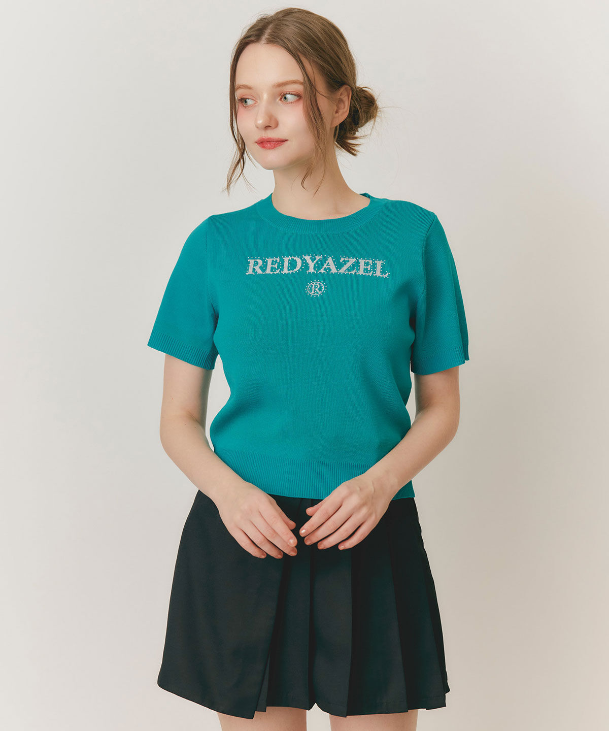 REDYAZEL「ホットフィットロゴニットトップス」|ニット・セーター|