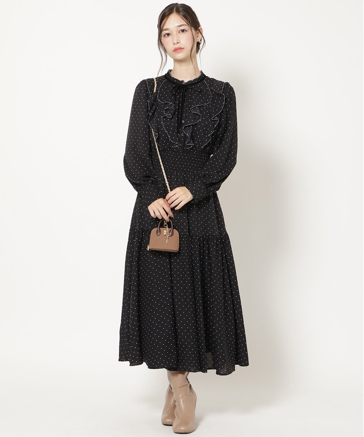 WILLSELECTION「ラッフルフリルティアードワンピース」|ワンピース|