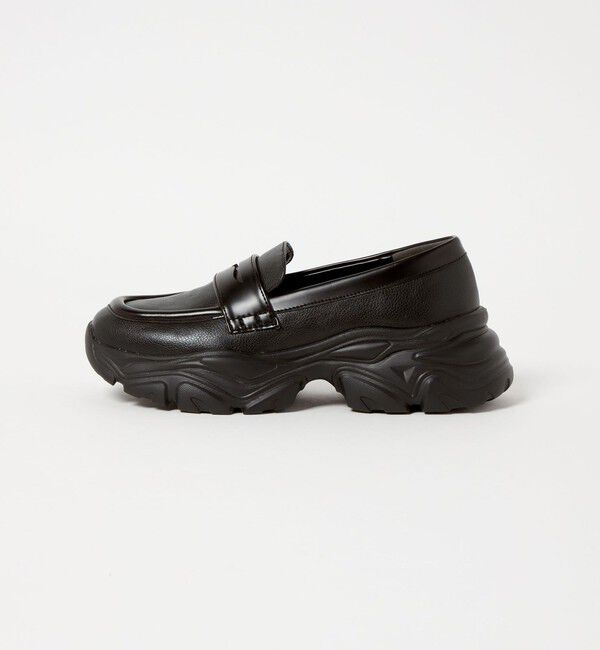 SY UNITED ARROWS「＜SY＞ スポーツローファー フラット65&uarr;」|ローファー|BLACK