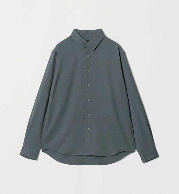 UNITED ARROWS green label relaxing「【WEB限定】JUST fit ウールライク 長袖 シャツ」|シャツ・ブラウス|