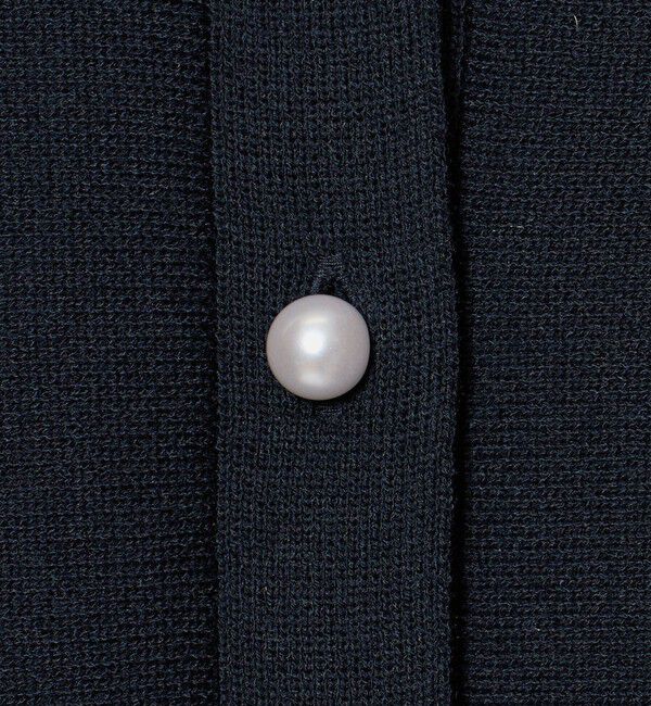 UNITED ARROWS green label relaxing「フェイクパールボタン ペプラム ニット ジレ ウォッシャブル」|ベスト・ジレ|