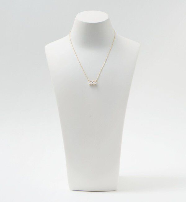 BEAUTY&YOUTH UNITED ARROWS「パールモチーフ&times;ガラスストーン ネックレス」|ネックレス|