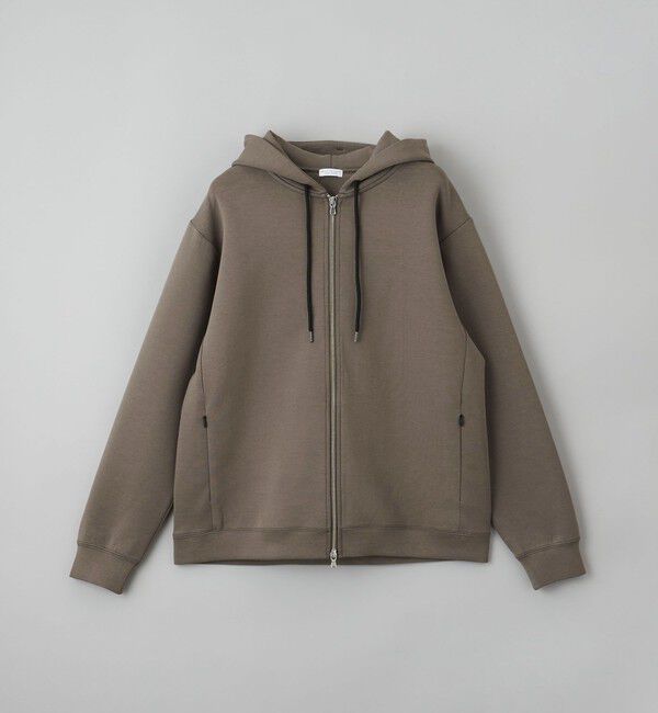 BEAUTY&YOUTH UNITED ARROWS「【WEB限定 WARDROBE SMART】ダブルニット ジップパーカー/セットアップ対応【抗菌・防臭】」|パーカー|