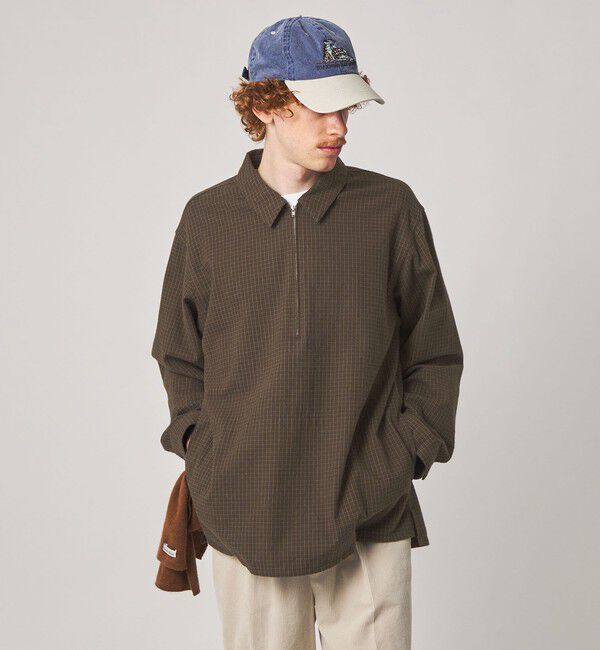 STEVEN ALAN「＜Steven Alan＞ コットンビエラ チェック ジップ プルオーバー」|その他|