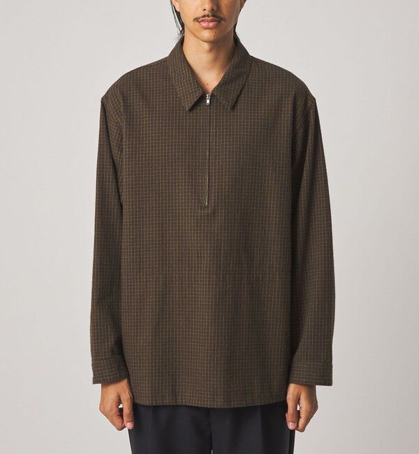 STEVEN ALAN「＜Steven Alan＞ コットンビエラ チェック ジップ プルオーバー」|その他|