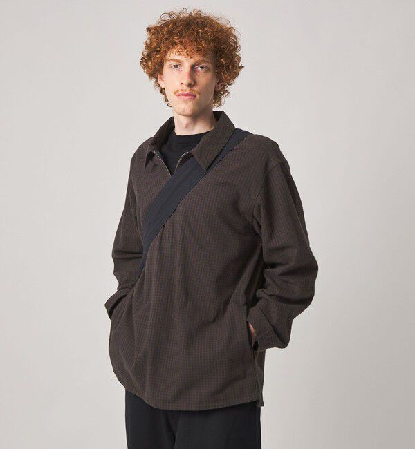 STEVEN ALAN「＜Steven Alan＞ コットンビエラ チェック ジップ プルオーバー」|その他|