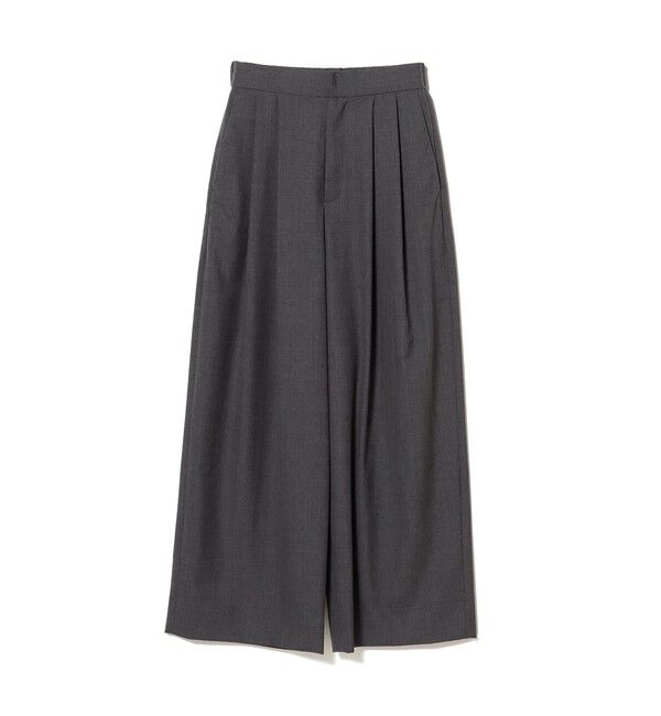 BEAMS SELECTION for WOMEN「ATON / ウールトロピカル ワイドイージーパンツ」|チノ|
