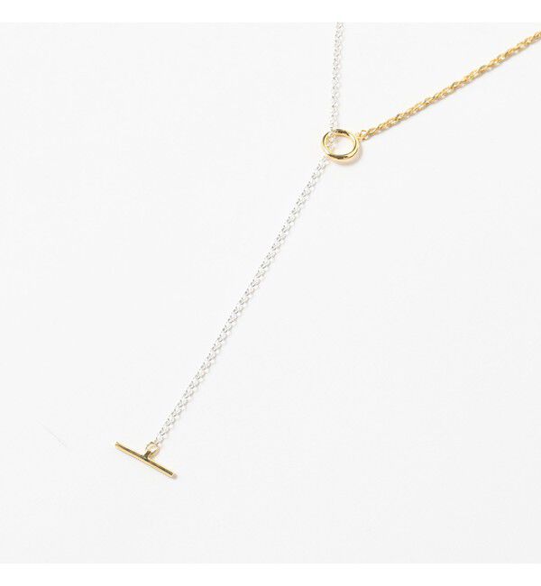 BEAMS SELECTION for WOMEN「ISOLATION / コンビネーション ロングネックレス シルバー &times; ゴールド」|その他|