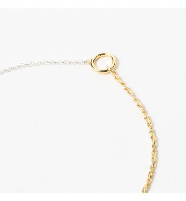 BEAMS SELECTION for WOMEN「ISOLATION / コンビネーション ロングネックレス シルバー &times; ゴールド」|その他|