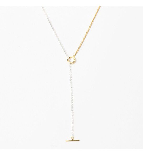 BEAMS SELECTION for WOMEN「ISOLATION / コンビネーション ロングネックレス シルバー &times; ゴールド」|その他|