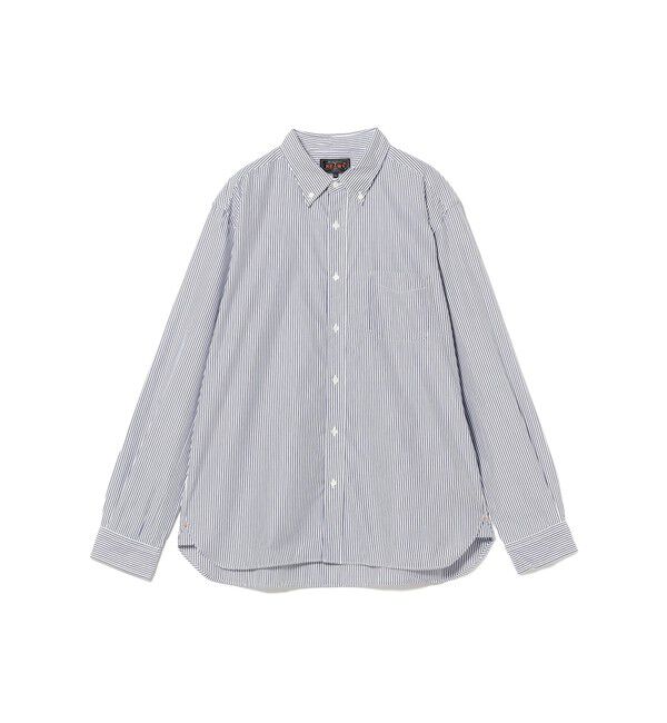 BEAMS PLUS「BEAMS PLUS / コットンブロード ロンドンストライプ ボタンダウン シャツ」|シャツ・ブラウス|