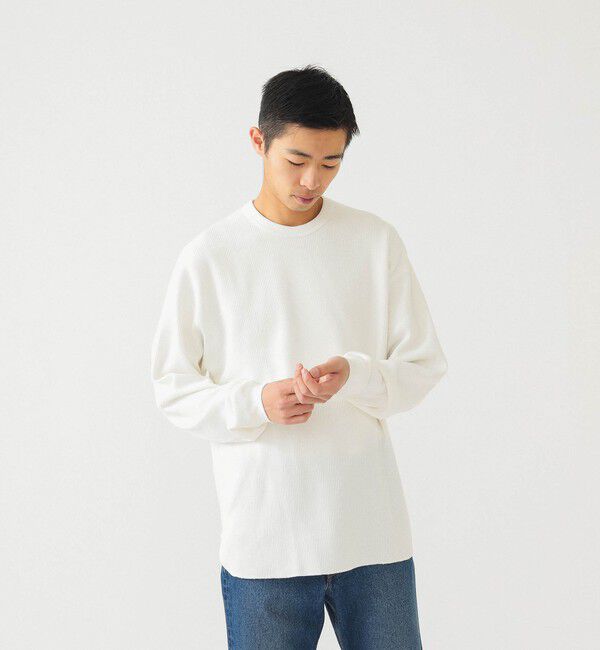 BEAMS「ルーズ クルーネック サーマル」|Tシャツ・カットソー|