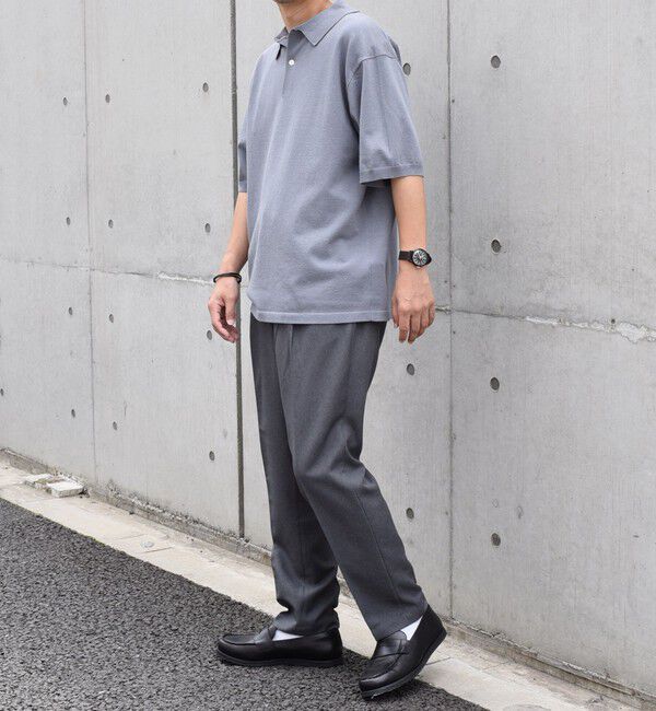 SHIPS any「SHIPS any:〈接触冷感〉ハイゲージ リネンミックス サマー ニット ポロシャツ 25SS◇」|ポロシャツ|