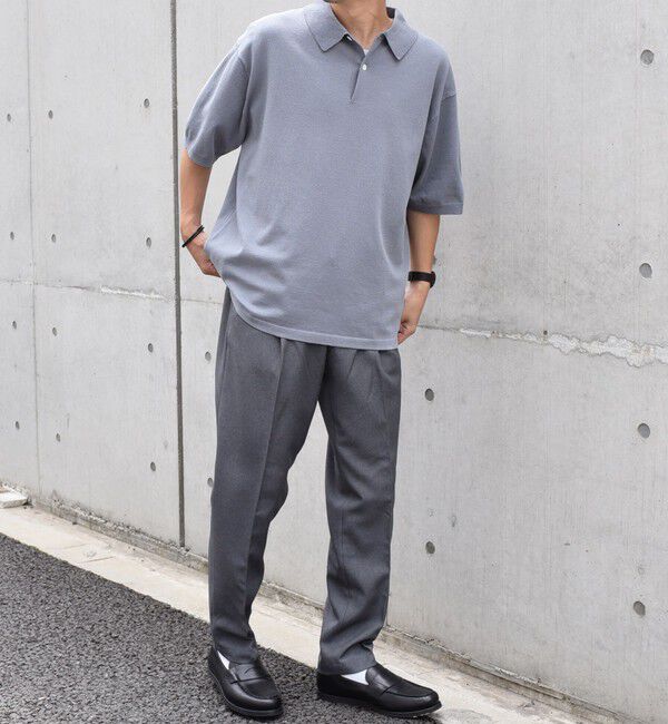 SHIPS any「SHIPS any:〈接触冷感〉ハイゲージ リネンミックス サマー ニット ポロシャツ 25SS◇」|ポロシャツ|