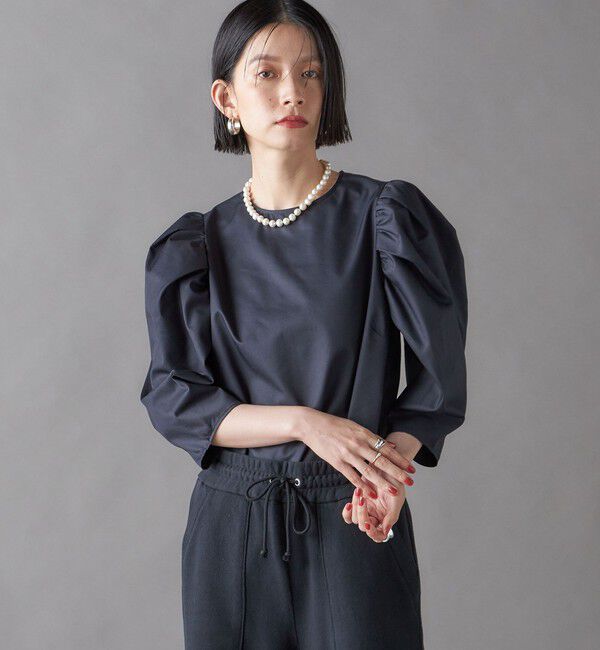 SHIPS for women「SHIPS NINE CASE:〈洗濯機可能〉パフスリーブ ブラウス」|シャツ・ブラウス|
